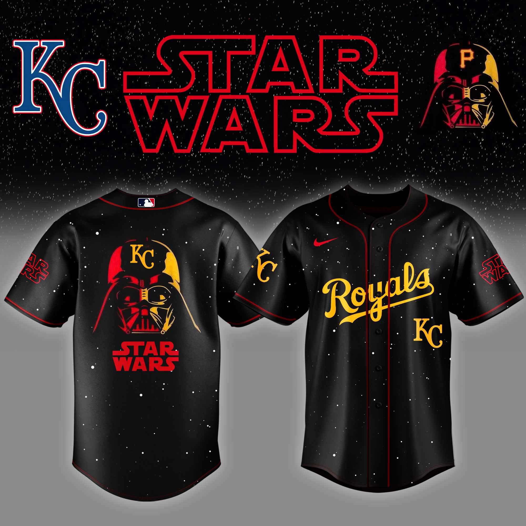 Kansas City Royals x Stars Wars Night Baseball Jersey Baseball Gifts