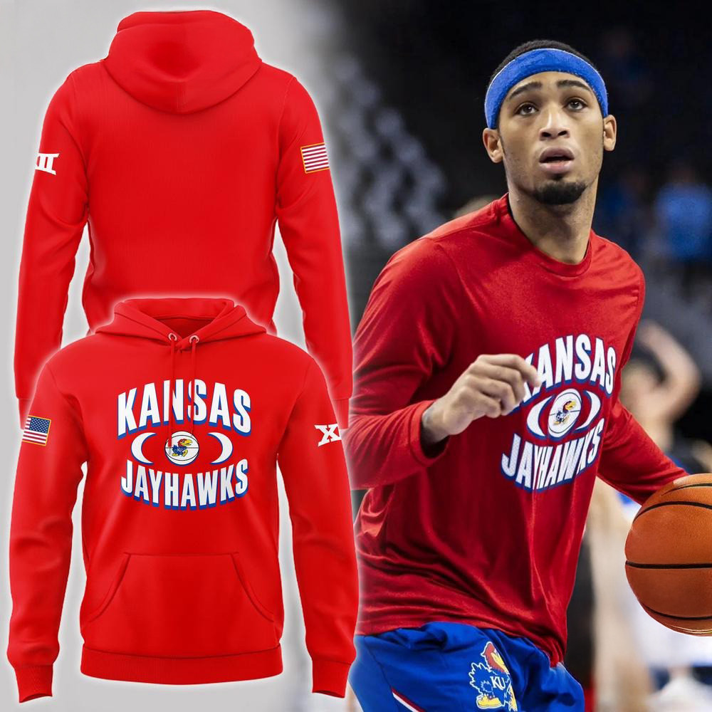 Kansas Jayhawks Basketball Limited New Design Hoodie Best Gifts For Basketball Fans