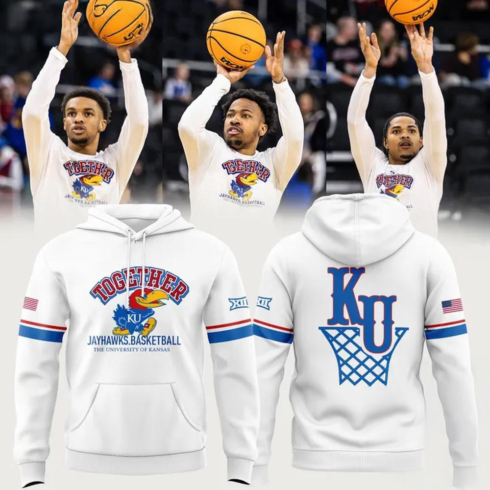 Kansas Jayhawks Men's Basketball 2025 New Design Hoodie Good Gifts For Basketball Lovers