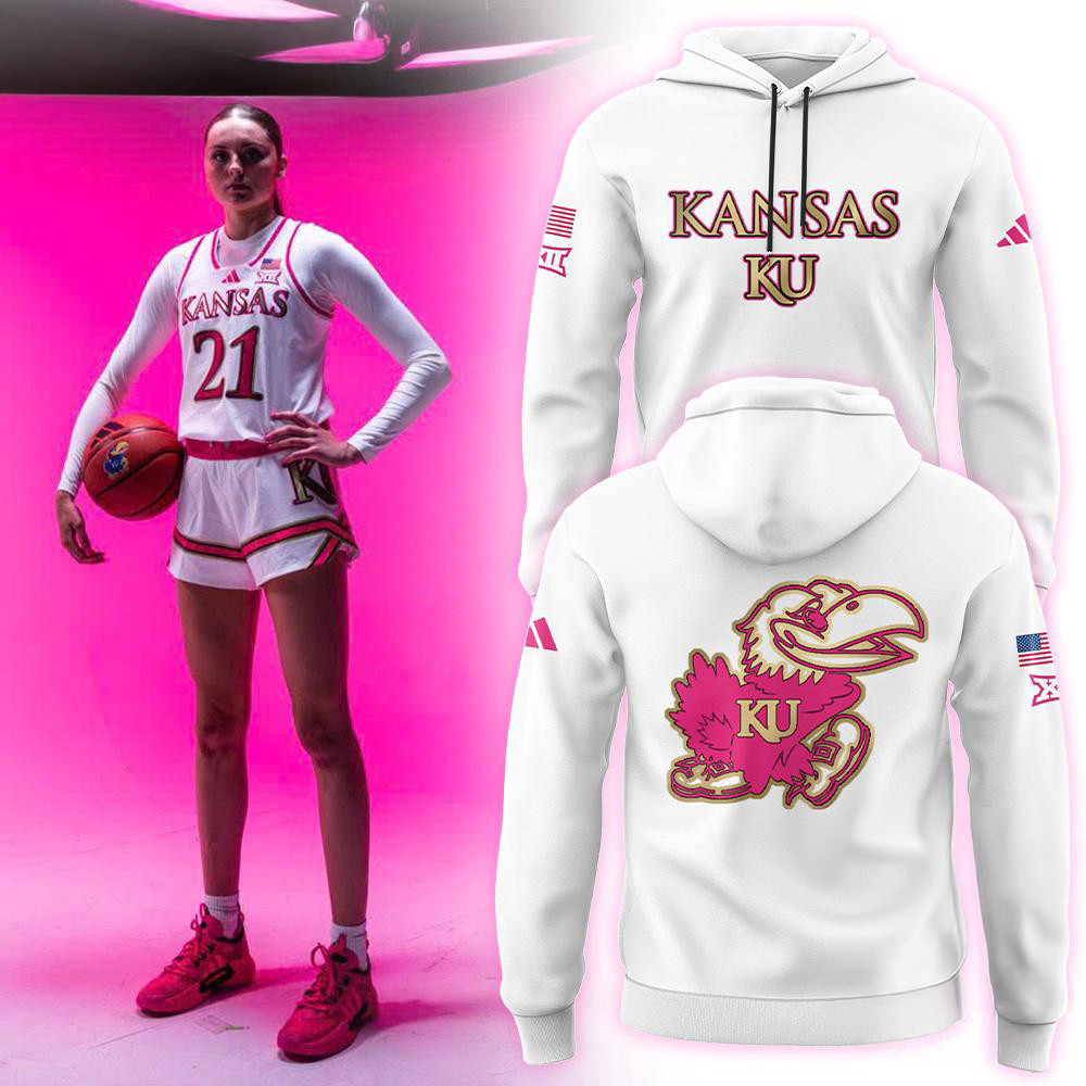 Kansas Jayhawks Women's Basketball NCAA 2025 Hoodie Gifts For Basketball Fan