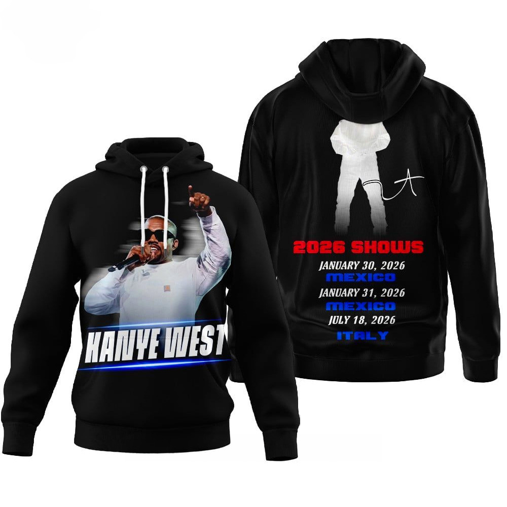 Kanye West 2026 Shows Hoodie Kanye West Merch Gifts For Rapper Fans