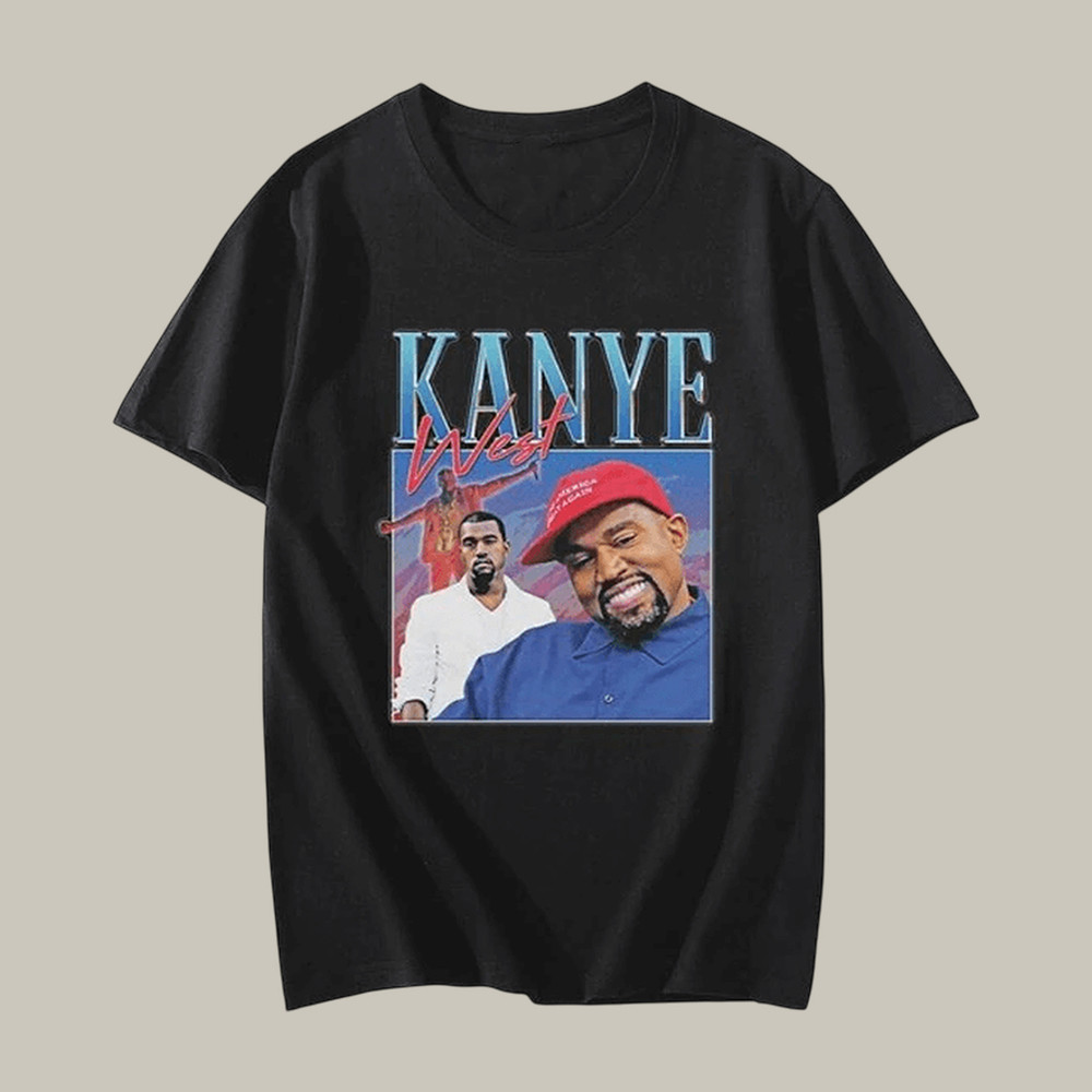 Kanye West 90s Vintage Homage T-Shirt Kanye West 2026 World Tour Merch Gift For Him