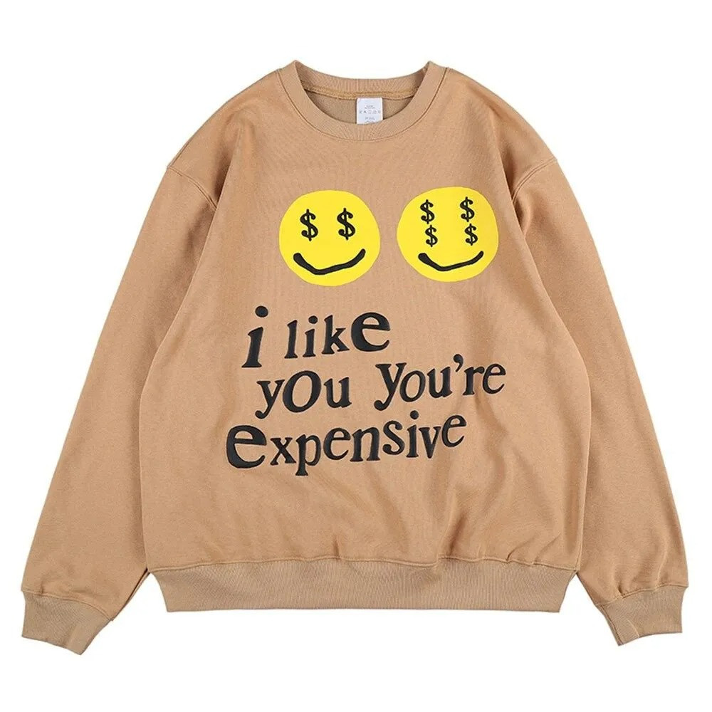 Kanye West I Like You You're Expensive Sweatshirt Brown Kanye West Merch