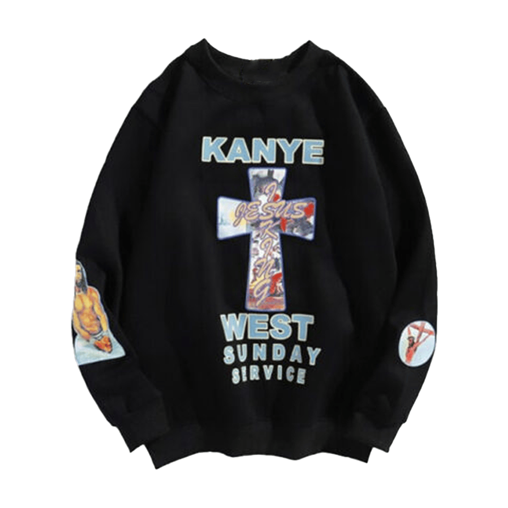 Kanye West Merch Jesus Is King Sunday Service Sweatshirt Gifts For Christian For Rapper Fans