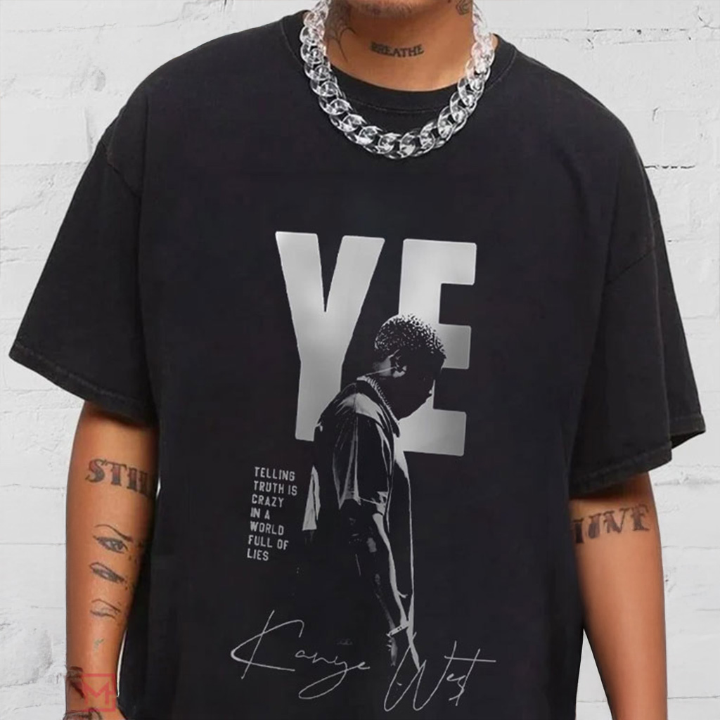 Kanye West Rapper Bootleg Graphic T-Shirt Kanye West Merch Xmas Gifts For Rapper Fans Kanye West Rapper Bootleg Graphic T-Shirt Kanye West Merch Xmas Gifts For Rapper Fans