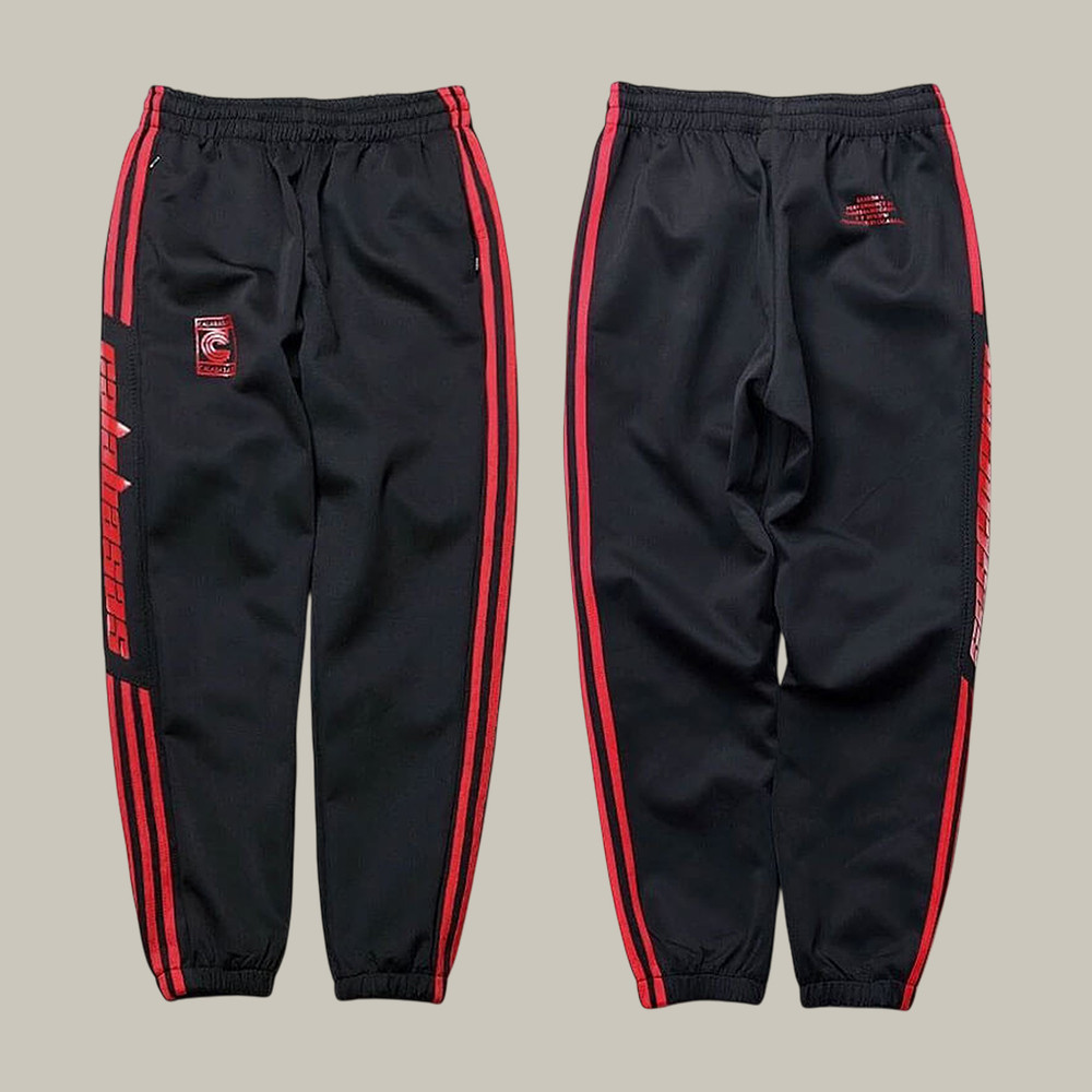 Kanye West Side Bar Stripes Calabasas Sweatpants Kanye West World Tour 2026 Outfit