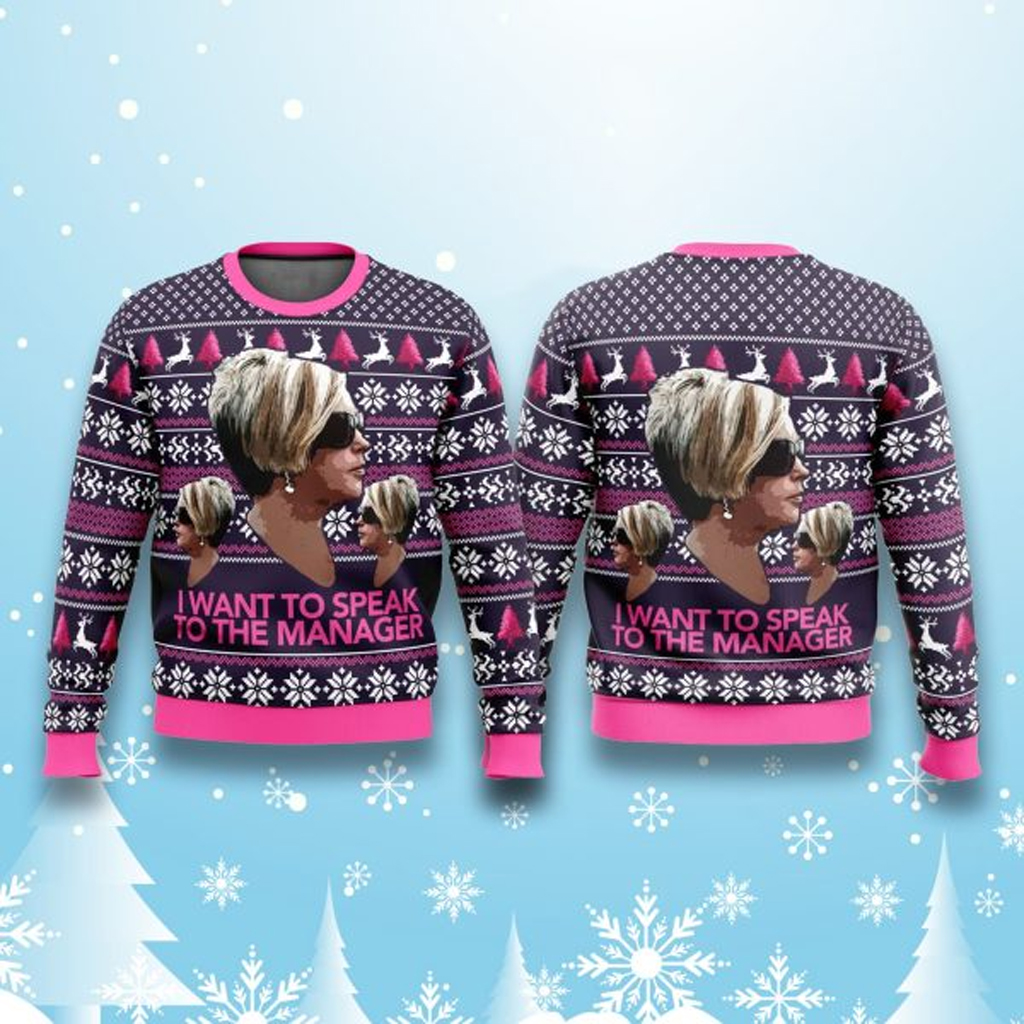 Karen Women I Want To Speak To The Manager Ugly Sweater Christmas Gifts For Wife