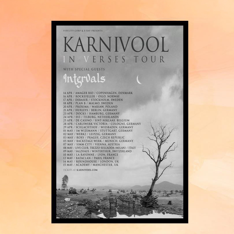 Karnivool Merch Karnivool In Verses Tour 2026 Poster Wall Art Decor Gifts For Rock Music Lover