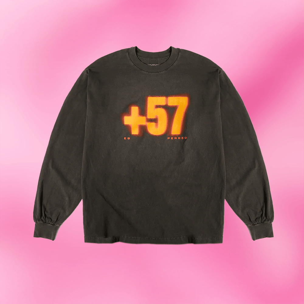 Karol G Merch Karol G +57 Perreo Long Sleeve T-Shirt Father's Day Gifts For Husband Karol G Merch Karol G +57 Perreo Long Sleeve T-Shirt Father's Day Gifts For Husband