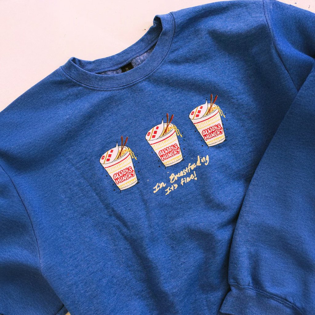 Karrie Locher Merch Always Hungry Ramen Sweatshirt Gifts For Women's