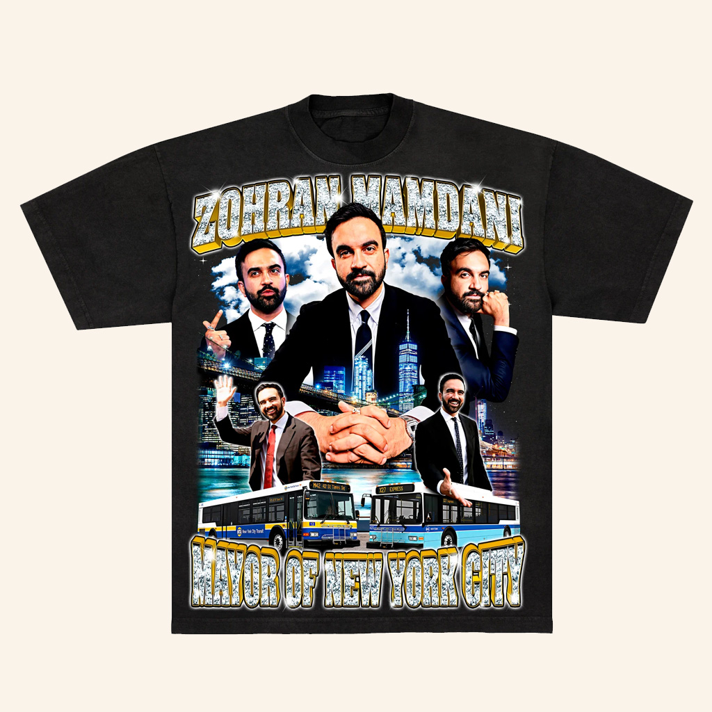 Kash Collective Co Merch Zohran Mamdani Vintage T-Shirt Christmas Presents For Him