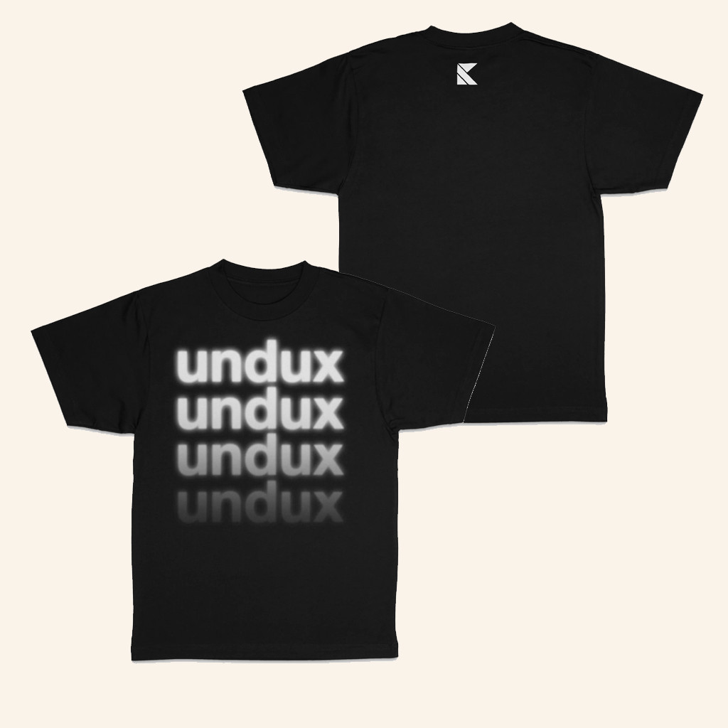 Kaskade Merch Kaskade Undux Tee Stacked Logo Black Shirt Xmas Gifts For Dad