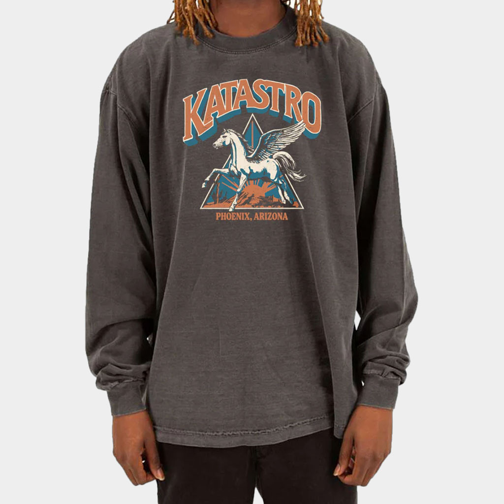 Katastro Merch Pegasus Long Sleeve T-Shirt Katastro Shirt Gifts For Band Fans-1 Katastro Merch Pegasus Long Sleeve T-Shirt Katastro Shirt Gifts For Band Fans-1