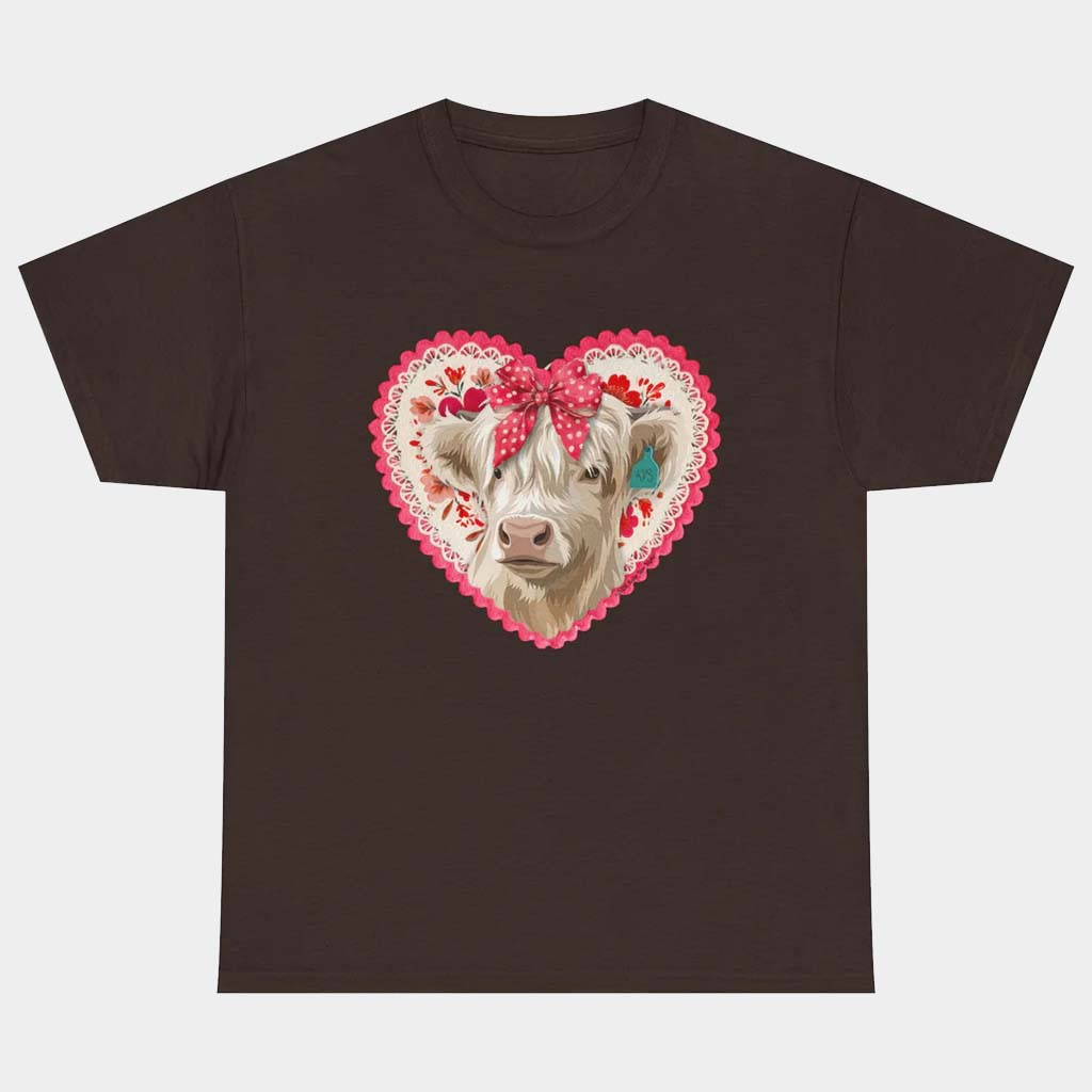 Katie Van Slyke Merch Cowlentine's T-Shirt Katie Van Slyke Shirt Valentine Gift For Wife