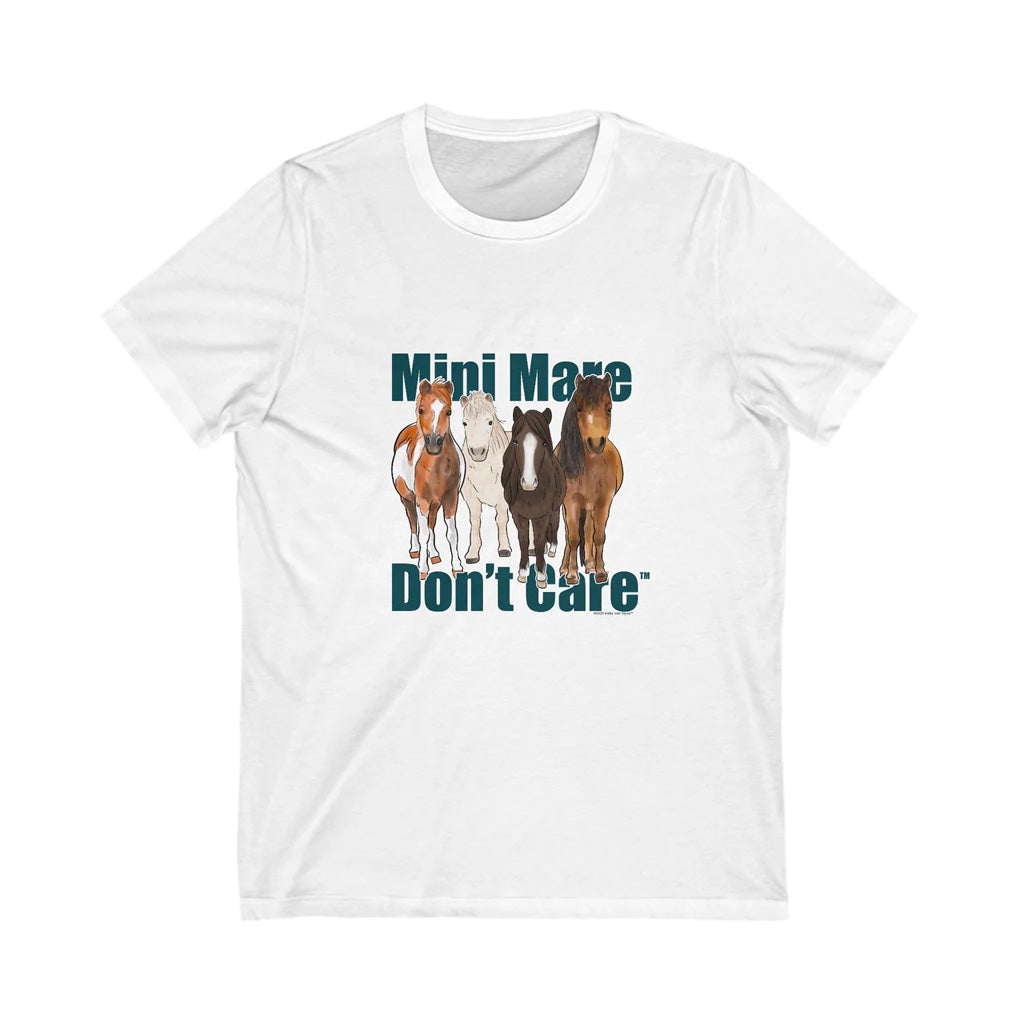 Katie Van Slyke Merch Mini Mare Don't Care T-Shirt White Gifts For Girlfriend Katie Van Slyke Merch Mini Mare Don't Care T-Shirt White Gifts For Girlfriend