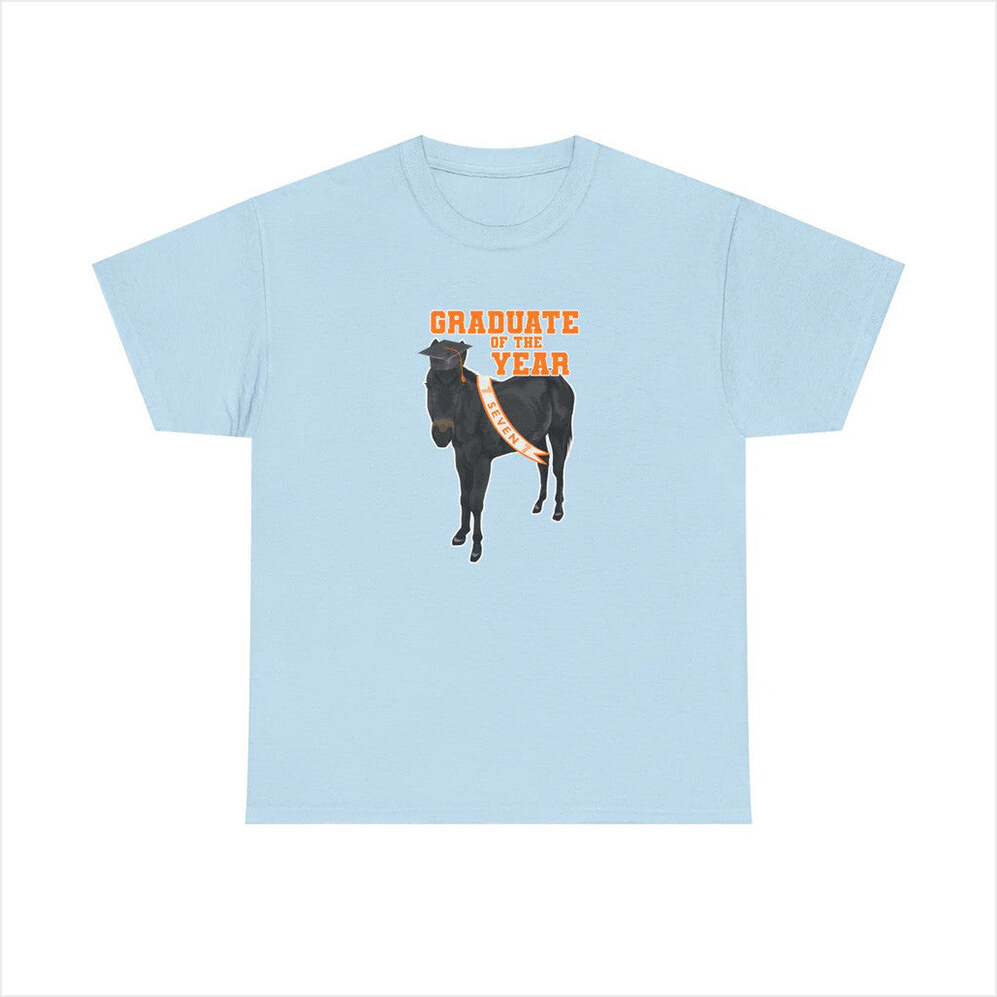 Katie Van Slyke Merch Seven Graduation T-Shirt Light Blue Best Gifts For Friends Gifts For Her
