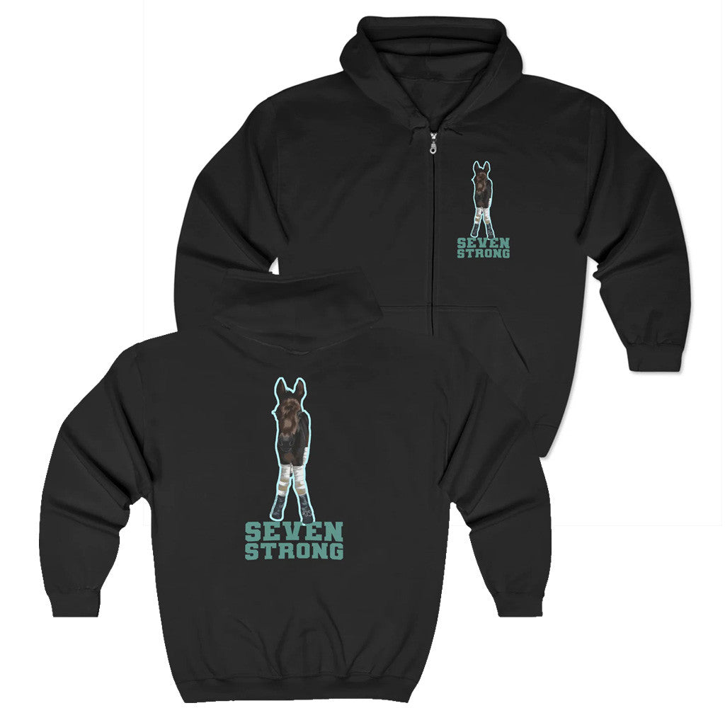 Katie Van Slyke Merch Seven Strong Zip Hoodie Presents For Friends Katie Van Slyke Merch Seven Strong Zip Hoodie Presents For Friends