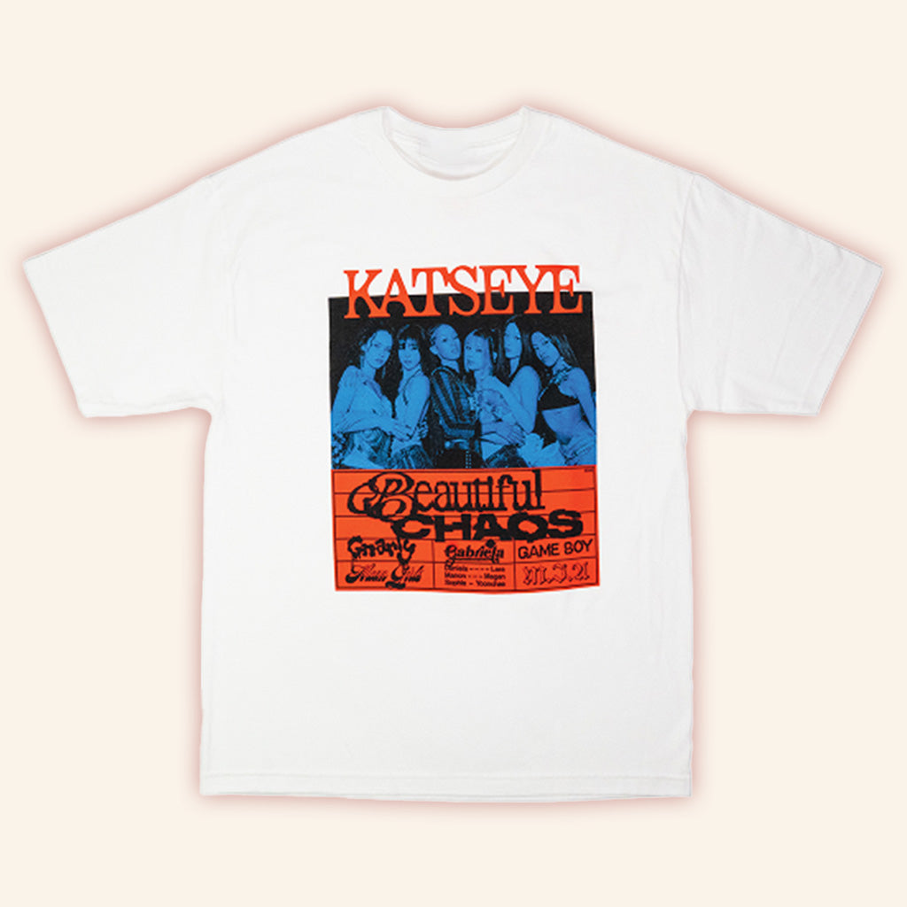 Katseye Merch 2025 Beautiful Chaos T-Shirt Gifts For Girlfriend Katseye Merch 2025 Beautiful Chaos T-Shirt Gifts For Girlfriend