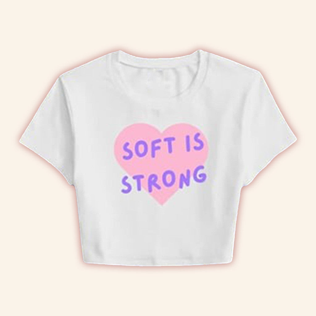 Katseye Merch 2025 Tour Soft Is Strong Cropped T-Shirt Gifts For Her Katseye Merch 2025 Tour Soft Is Strong Cropped T-Shirt Gifts For Her