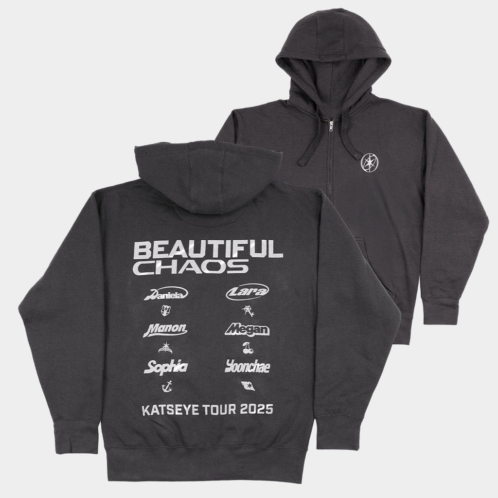 Katseye Merch Beautiful Chaos Zip Up Hoodie Katseye Tour 2025 Hoodie Gifts For Fans-1 Katseye Merch Beautiful Chaos Zip Up Hoodie Katseye Tour 2025 Hoodie Gifts For Fans-1
