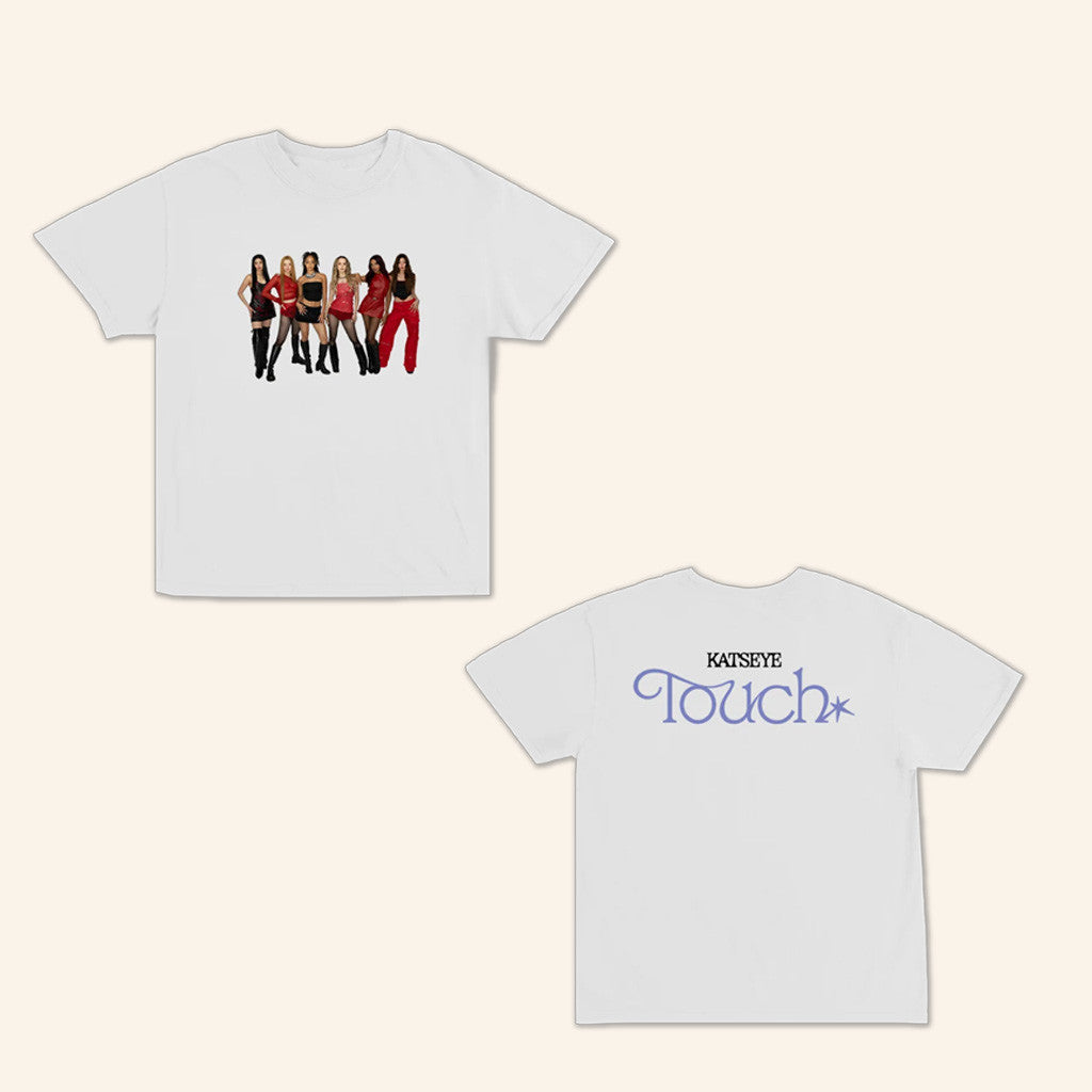 Katseye Merch Katseye Red Photo T-Shirt Gifts For Her Katseye Merch Katseye Red Photo T-Shirt Gifts For Her
