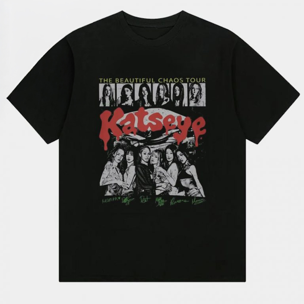Katseye Merch The Beautiful Chaos Tour T-Shirt Best Gifts For Fans