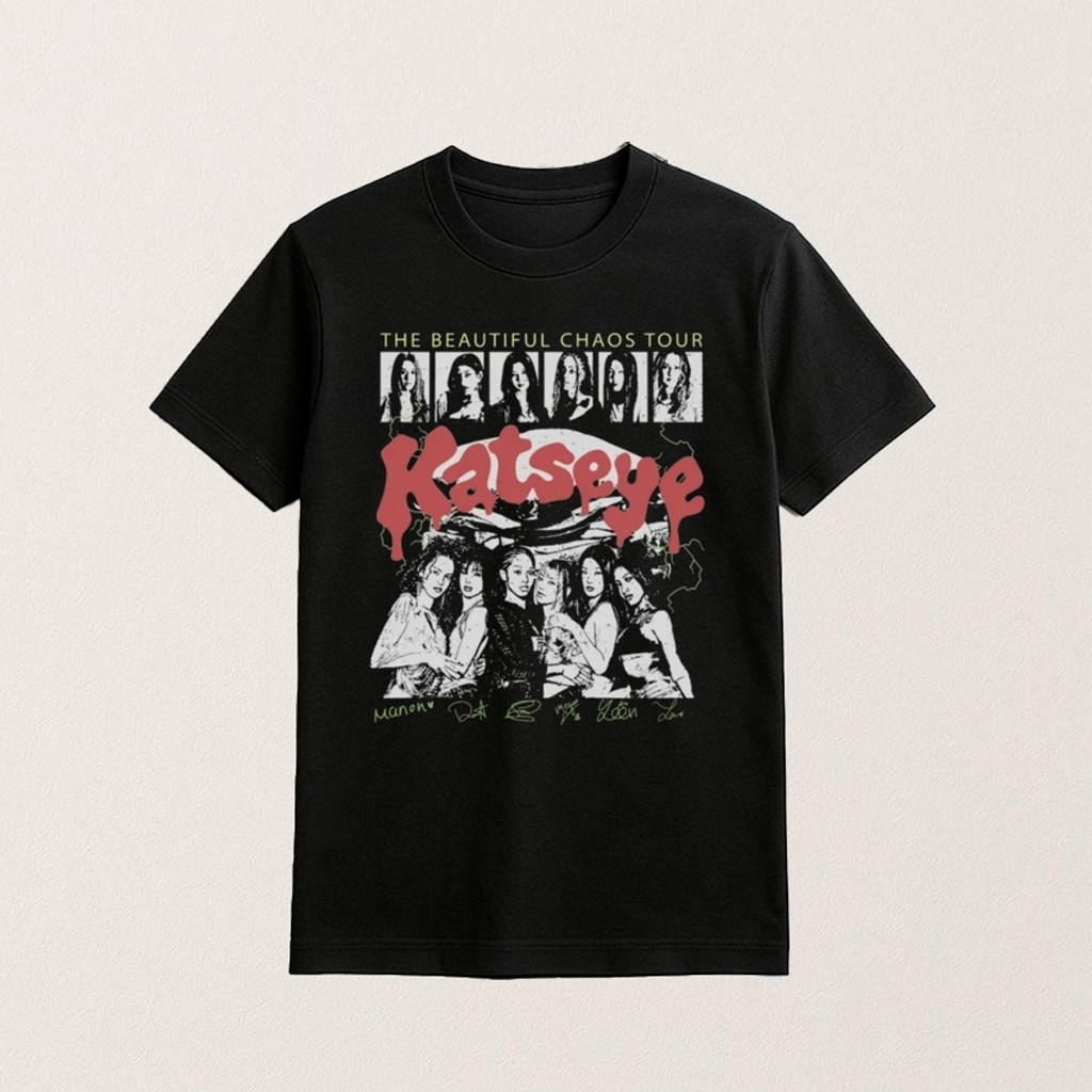 Katseye The Beautiful Chaos Tour Shirt KATSEYE Merch Gifts For Sister Katseye The Beautiful Chaos Tour Shirt KATSEYE Merch Gifts For Sister
