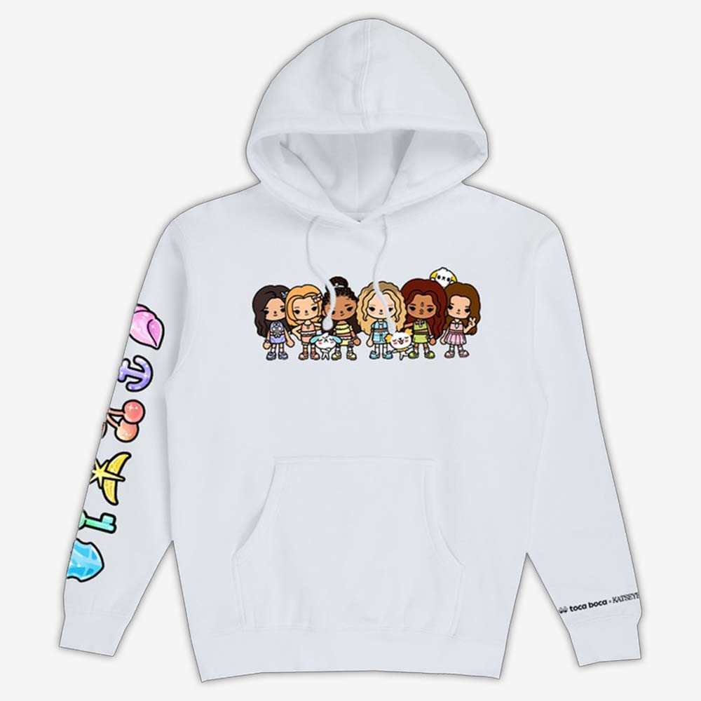 Katseye X Toca Boca Merch Hoodie Katseye Group Pattern Music Apparel Gifts For Music Fans