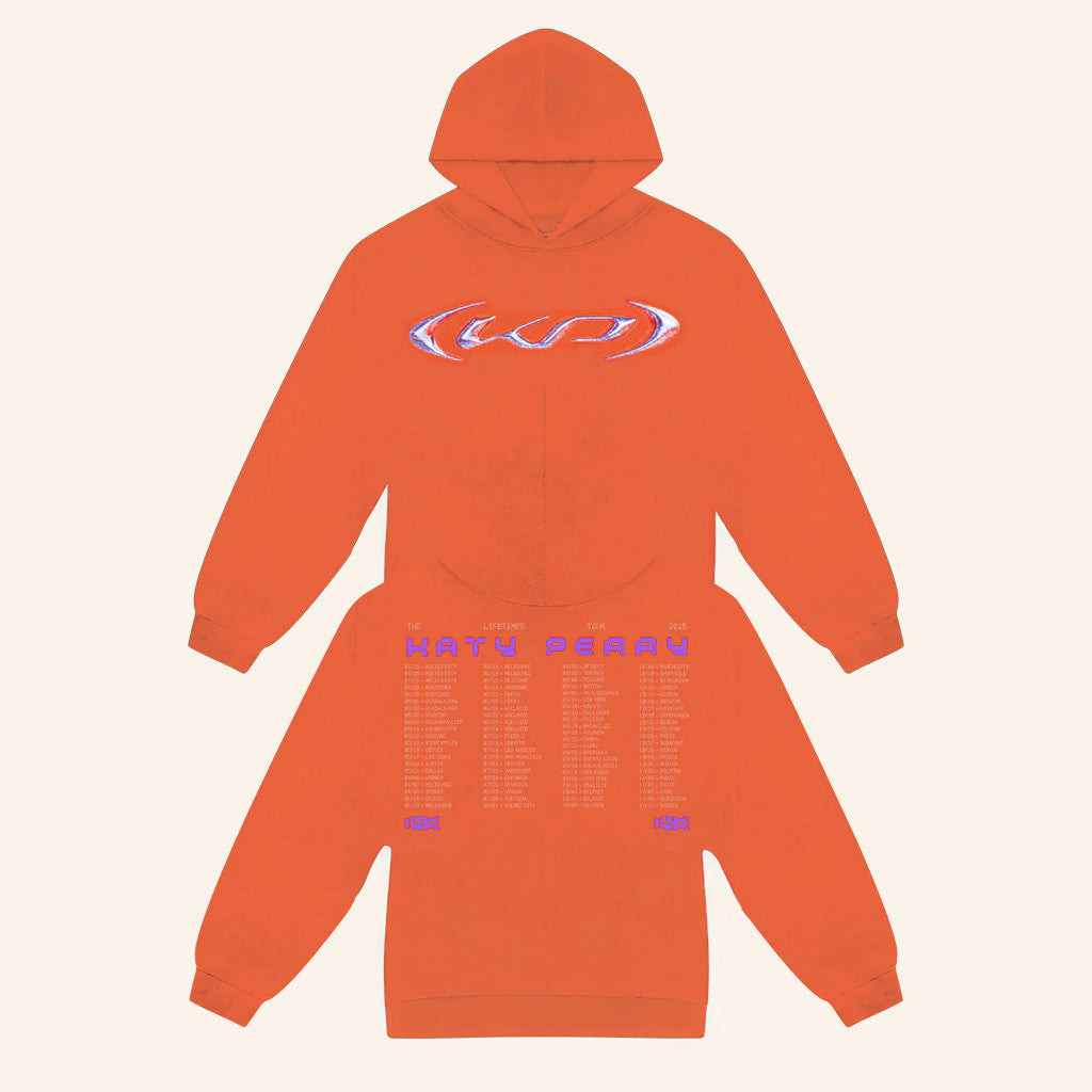Katy Perry Merch Tour 2025 KP Red Hoodie Gifts For Girlfriend Katy Perry Merch Tour 2025 KP Red Hoodie Gifts For Girlfriend