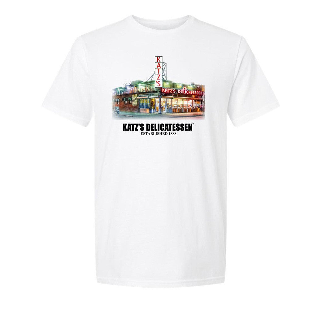 Katzsdelicatessen Merch Katz's Storefront Photo White T-Shirt Gifts For Boyfriend Katzsdelicatessen Merch Katz's Storefront Photo White T-Shirt Gifts For Boyfriend