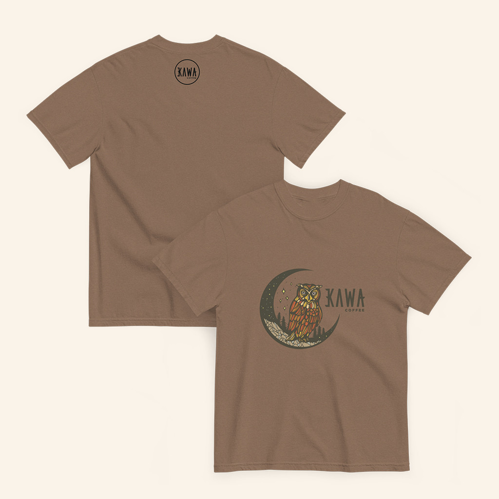 Kawa Coffee Merch Espresso Owl T-Shirt Coffee Lovers Gifts For Him