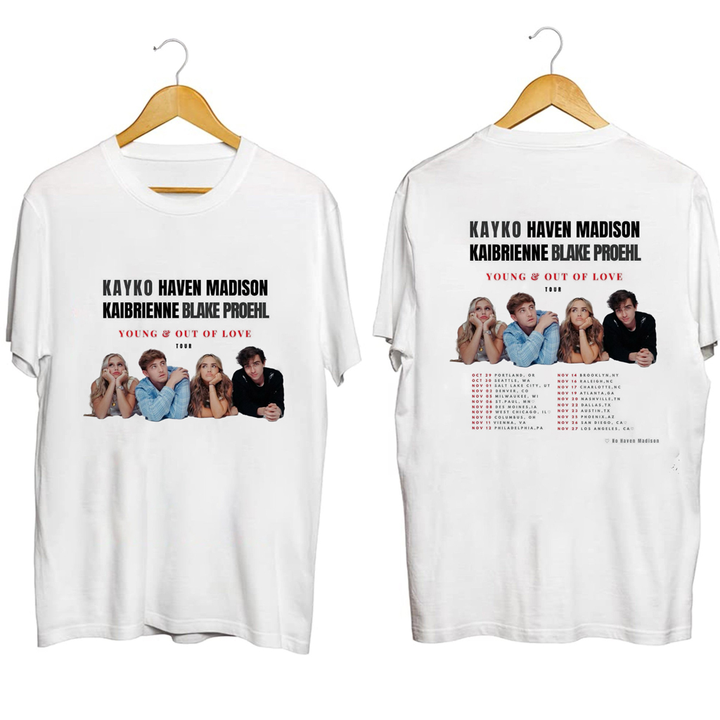 Kayko Young And Out Of Love Tour Shirt Fan Merch Gifts For Husband