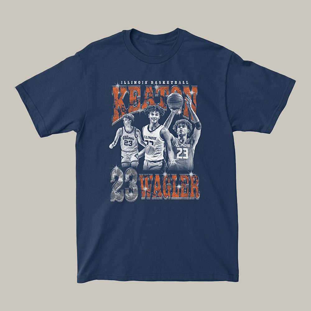 Keaton Wagler Illinois Fighting Illini T-Shirt Illinois 2026 March Madness Clothes Basketball Gear