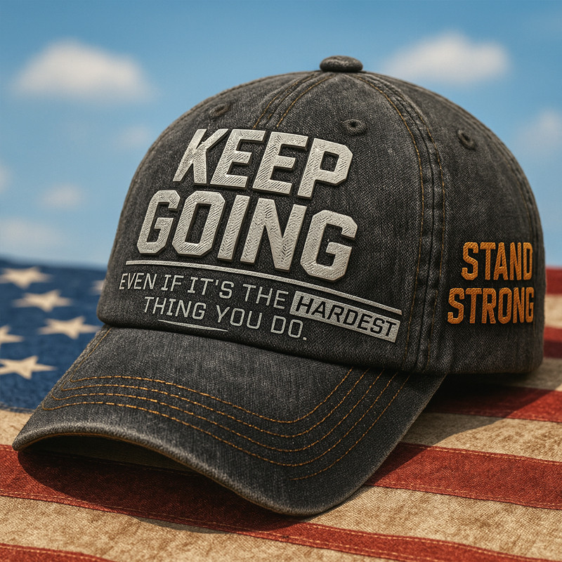 Keep Going Veteran Hat Stand Strong Veteran Baseball Cap Gifts For Retired Veterans