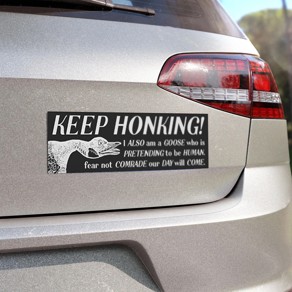 Keep Honking Goose Espionage Car Magnets Funny Sticker Gifts For Dad Keep Honking Goose Espionage Car Magnets Funny Sticker Gifts For Dad