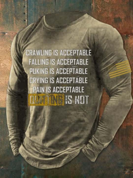 Keep Moving Forward Long Sleeve Shirt Quitting Is Not U.S Flag Unique Veterans Day Presents