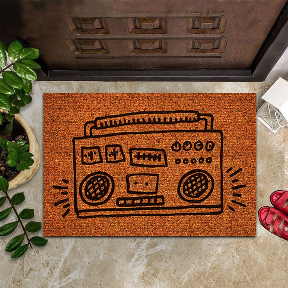 Keith Haring Doormat Real Talk Stereo Graffiti Pop Art Culture Keith Haring Gift Ideas