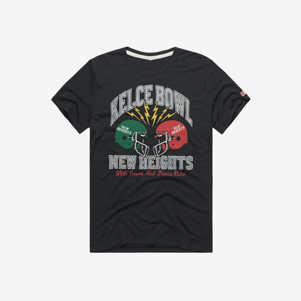 Kelce Bowl New Heights V-Neck Shirt New Heights Podcast Merch Gift For Enthusiasts