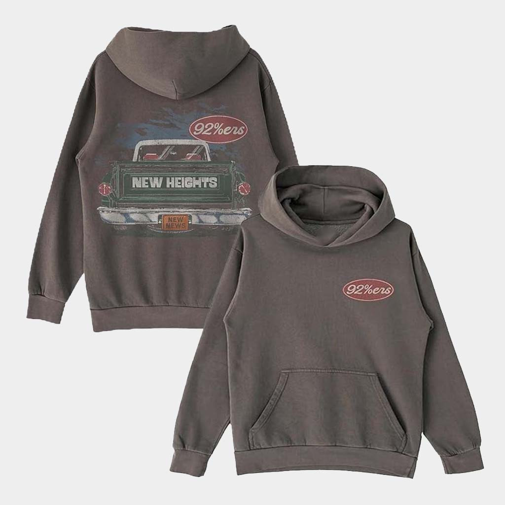 Kelce Clubhouse Merch New Heights With Jason And Travis Kelce Vintage Pickup Graphic Hoodie