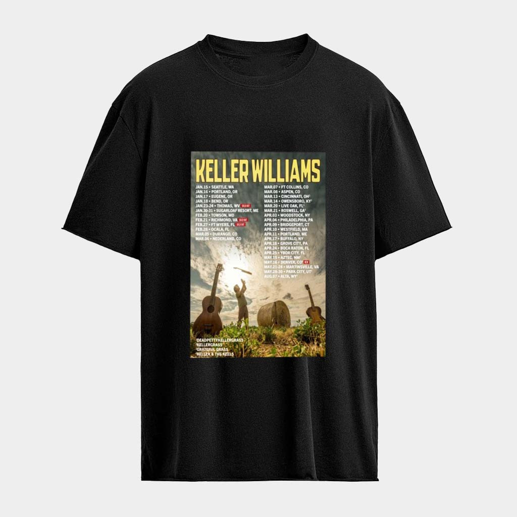 Keller Williams Tour 2026 Dates T-Shirt Keller Williams Merch Gifts For Fans