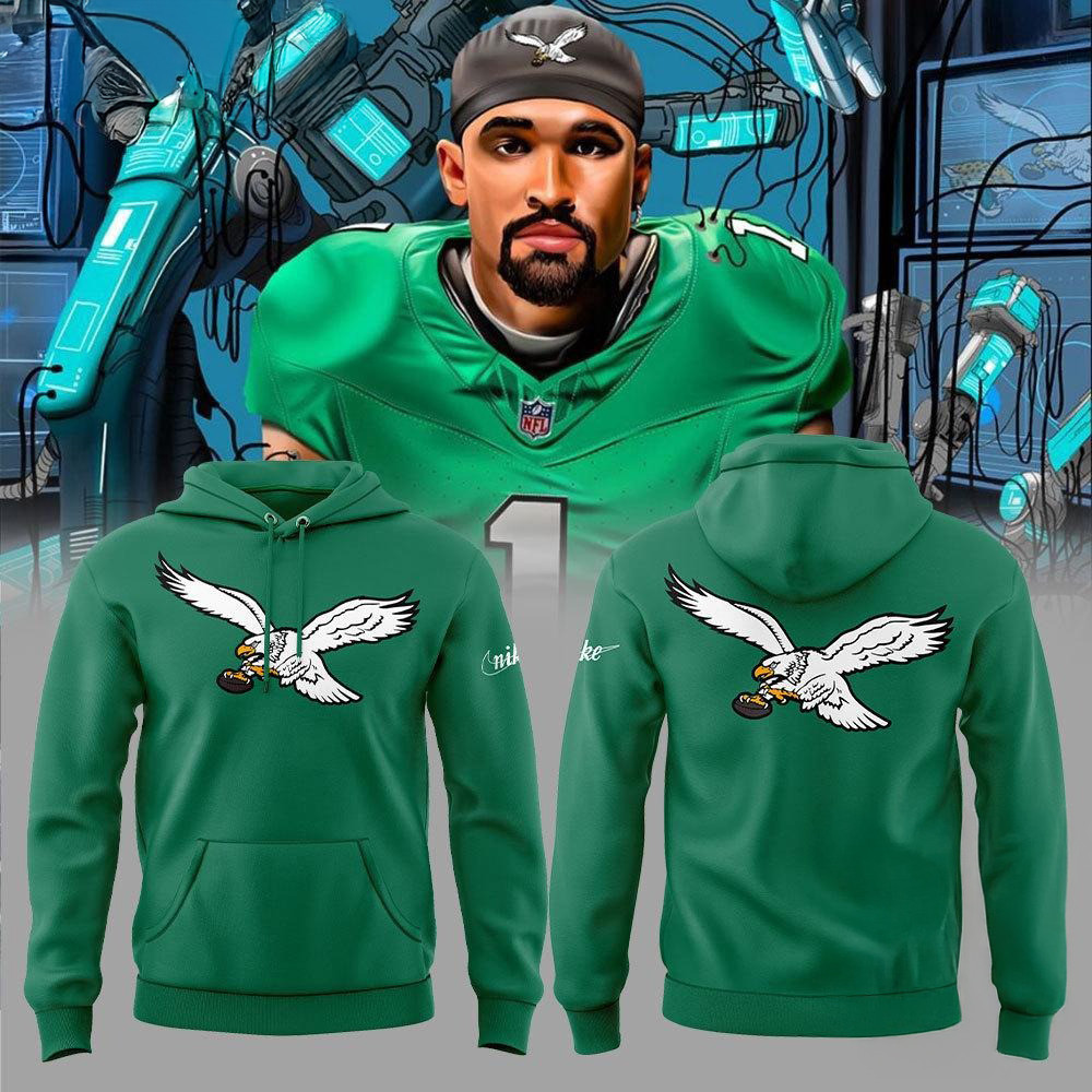 Kelly Green Philadelphia Eagles Big And Tall Club Logo Hoodie Football Lovers Gifts