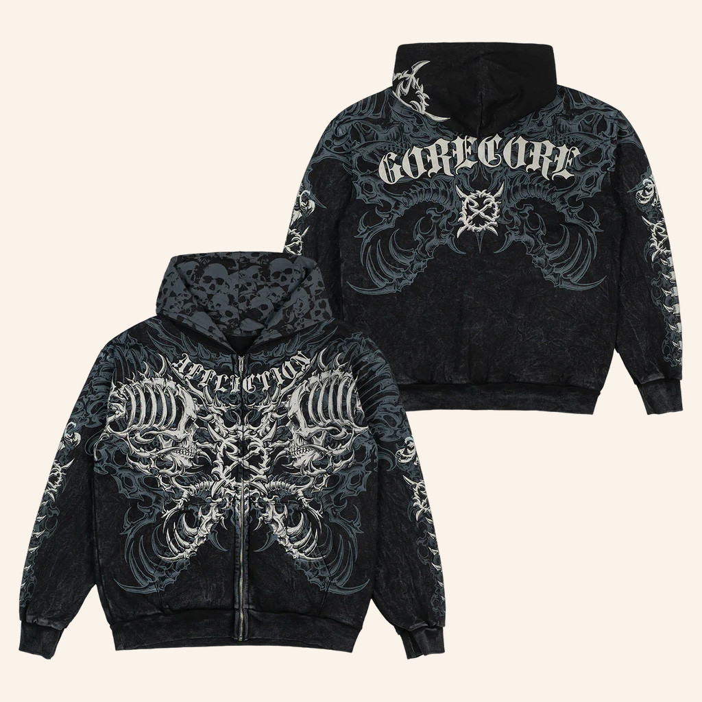 Ken Carson Merch Gorecore Lament Zip Up Hoodie Gifts For Rapper Fans