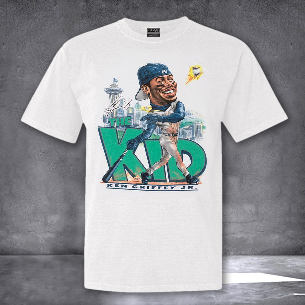 Ken Griffey Jr. The Kid T-Shirt Junior Ken Griffey Jr Baseball Legend T-Shirt Fan Gifts
