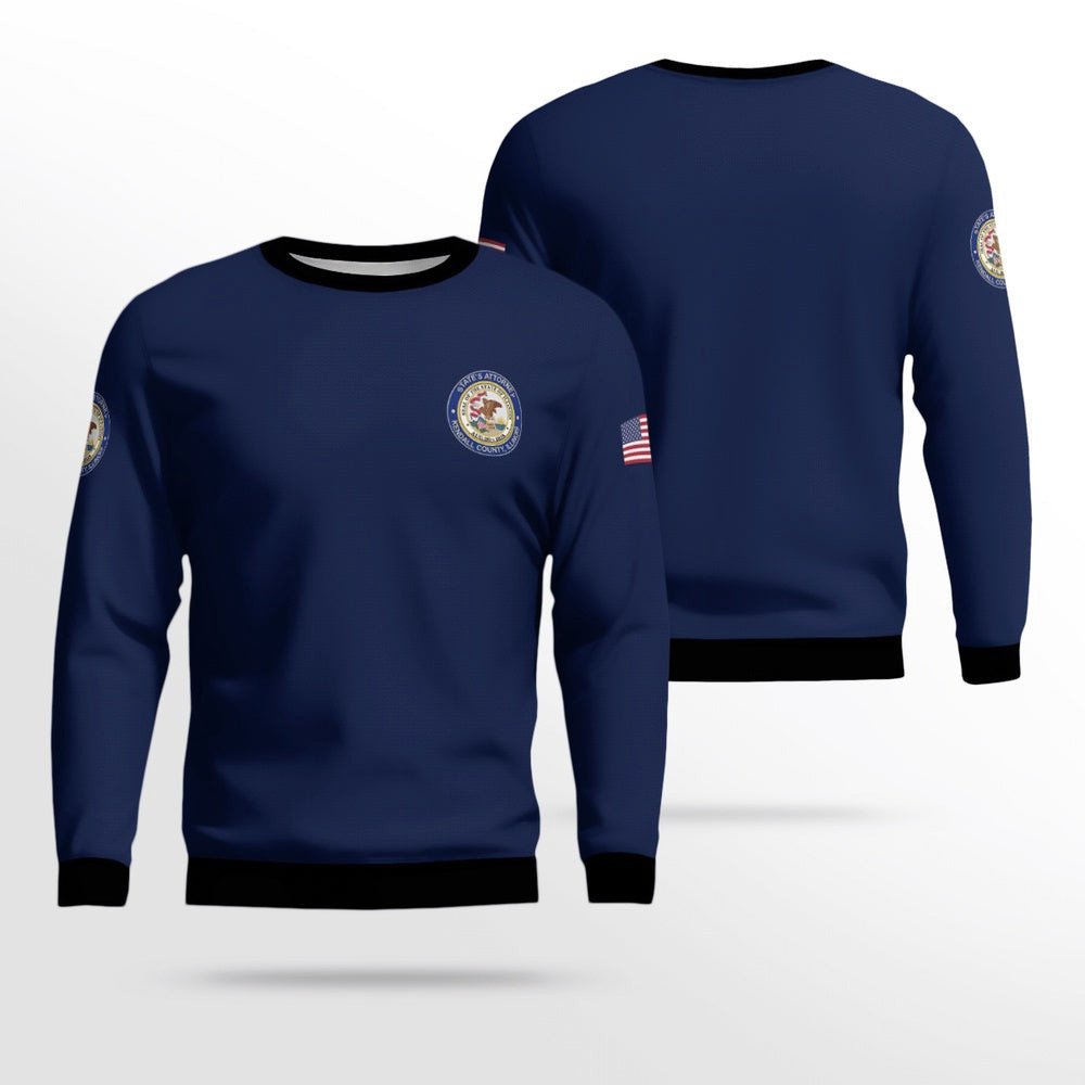 Kendall County States Attorney Office AOP Sweater Xmas Unisex Sweater Christmas Gifts For Men Women