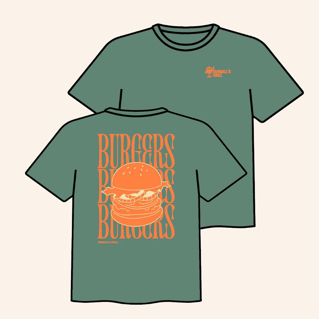 Kendall's Grill Merch Burger T-Shirt Unique Gifts For Husband