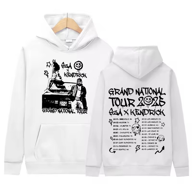 Kendrick & Sza Grand Tour 2025 Hoodie Grand National Tour Merch Awesome Gifts
