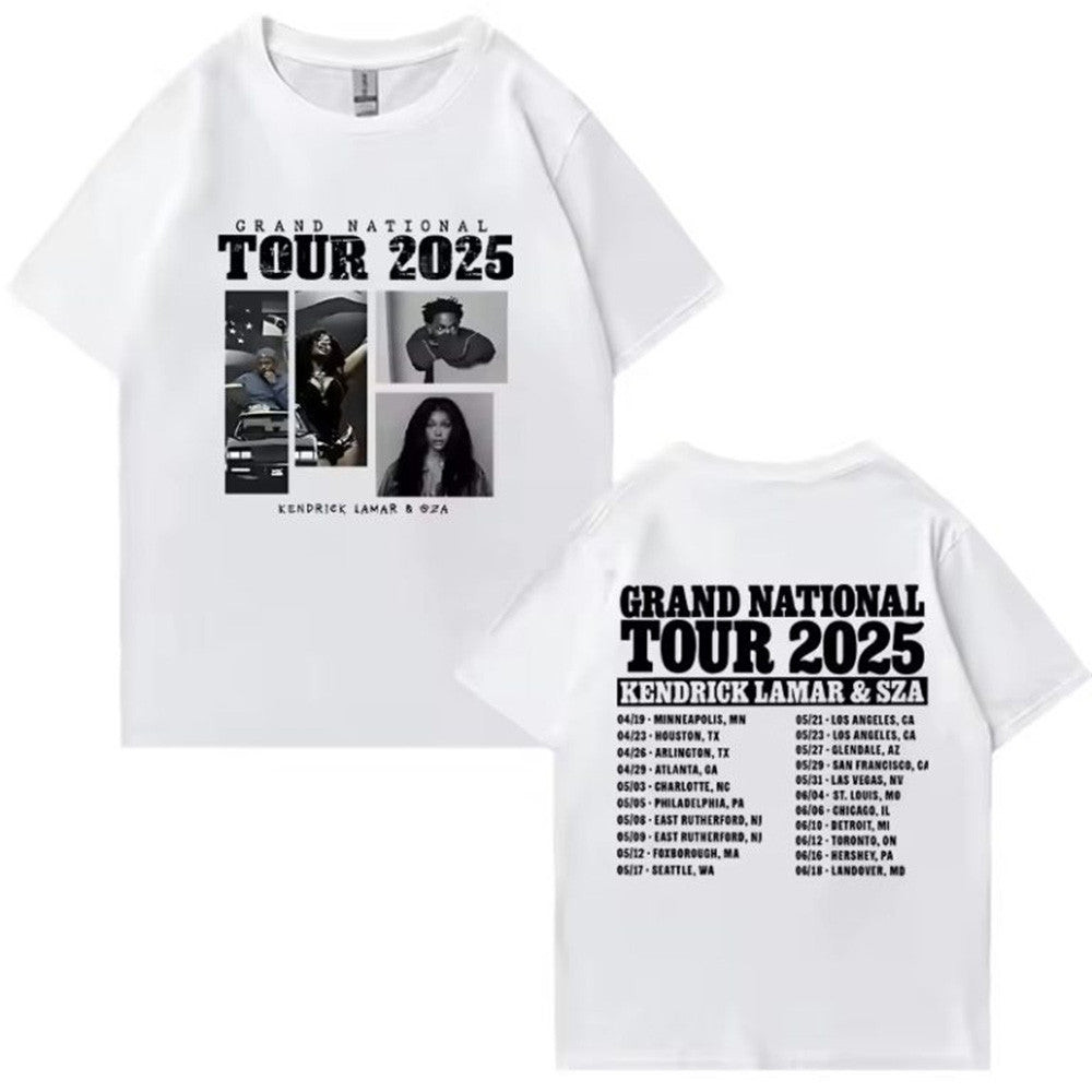 Kendrick And SZA Merch Kendrick Lamar And SZA Grand National Tour 2025 T-Shirt Gifts For Dad