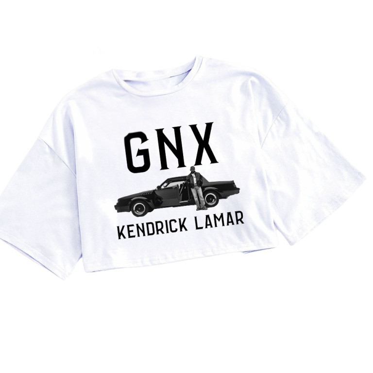 Kendrick GNX Tour Merch Kendrick GNX Crop Top Shirt Women's Fans Gifts For Her