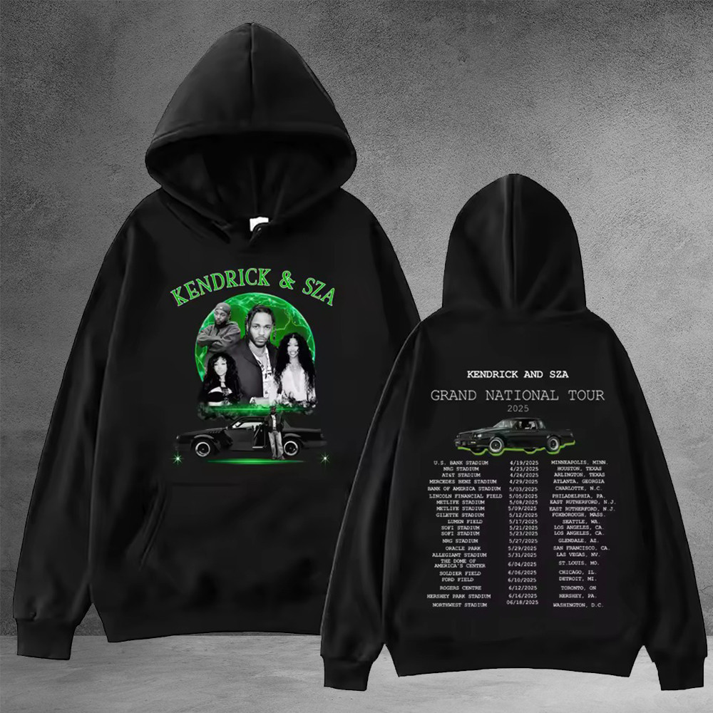 Kendrick Lamar And SZA Grand National Tour 2025 Hoodie Music Related Gifts For Guys
