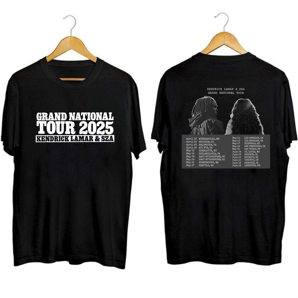 Kendrick Lamar And SZA Grand National Tour Shirt Fan Merch Gifts For Music Lovers
